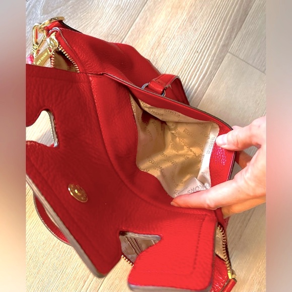 Michael Kors red crossbody purse. Excellent condition. - Picture 5 of 9
